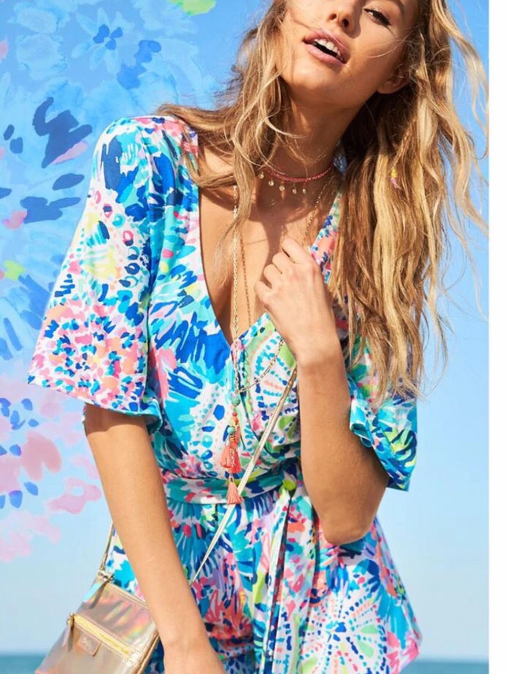LILLY PULITZER
MADILYN MULTI DIVE iN PLAYSUIT/ROMPER